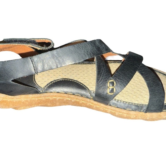 Børn Handcrafted Black Leather Sandals – Size 9 - Picture 7 of 14